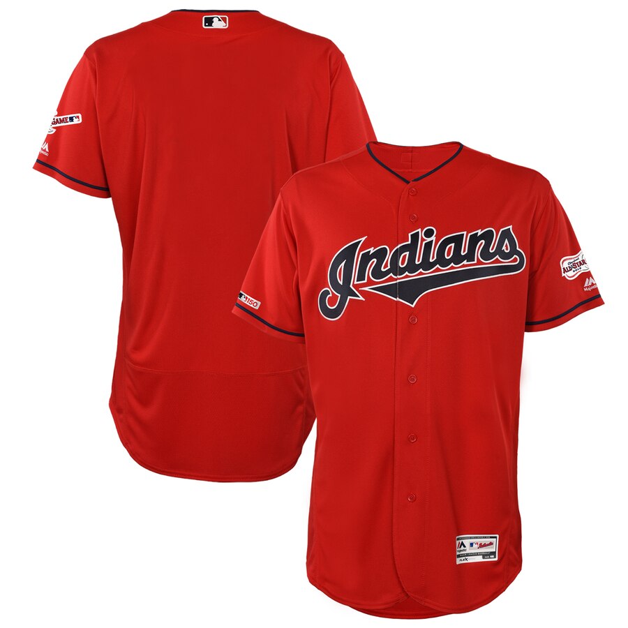 Cleveland Indians Blank Majestic Alternate 2019 All-Star Game Patch Flex Base Team Jersey Scarlet Cleveland Indians Blank Majestic Alternate 2019 All-Star Game Patch Flex Base Team Jersey Scarlet