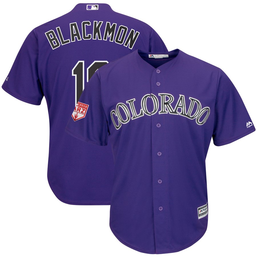 Rockies #19 Charlie Blackmon Purple 2019 Spring Training Cool Base Stitched MLB Jersey Rockies #19 Charlie Blackmon Purple 2019 Spring Training Cool Base Stitched MLB Jersey