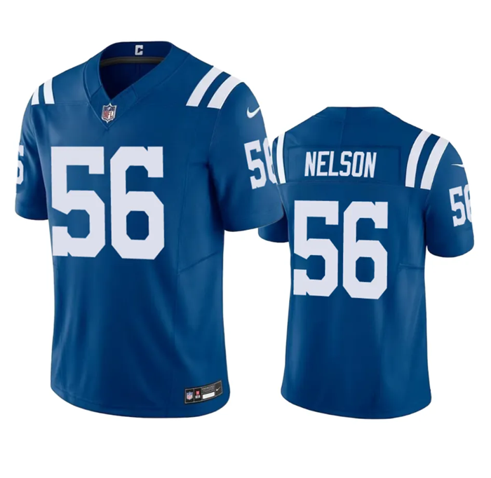 Men's Indianapolis Colts #56 Quenton Nelson Blue 2023 F.U.S.E Vapor Untouchable Stitched Football Jersey Men's Indianapolis Colts #56 Quenton Nelson Blue 2023 F.U.S.E Vapor Untouchable Stitched Football Jersey