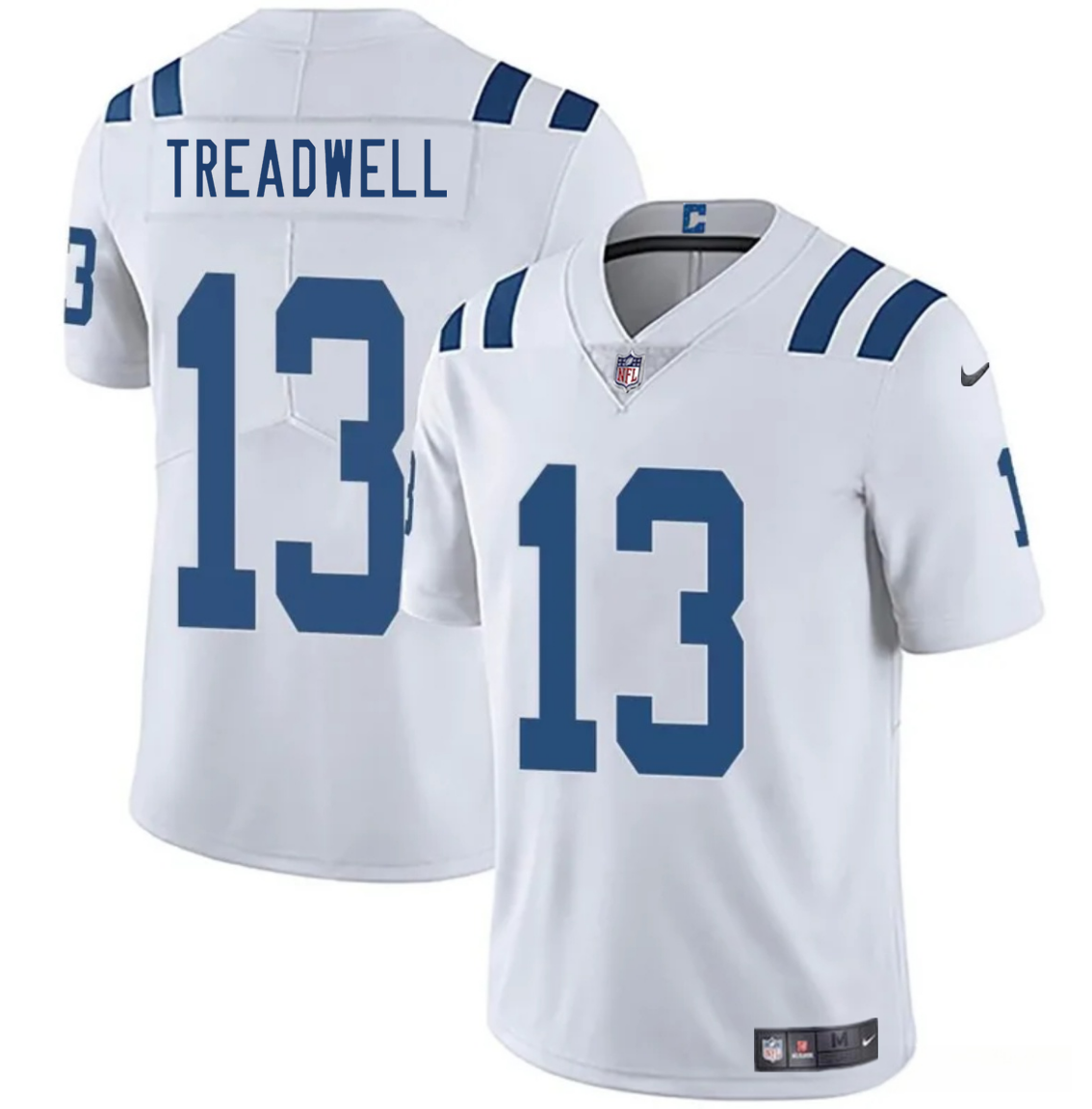 Men's Indianapolis Colts #13 Laquon Treadwell White 2025 Vapor Limited Stitched Football Jersey Men's Indianapolis Colts #13 Laquon Treadwell White 2025 Vapor Limited Stitched Football Jersey