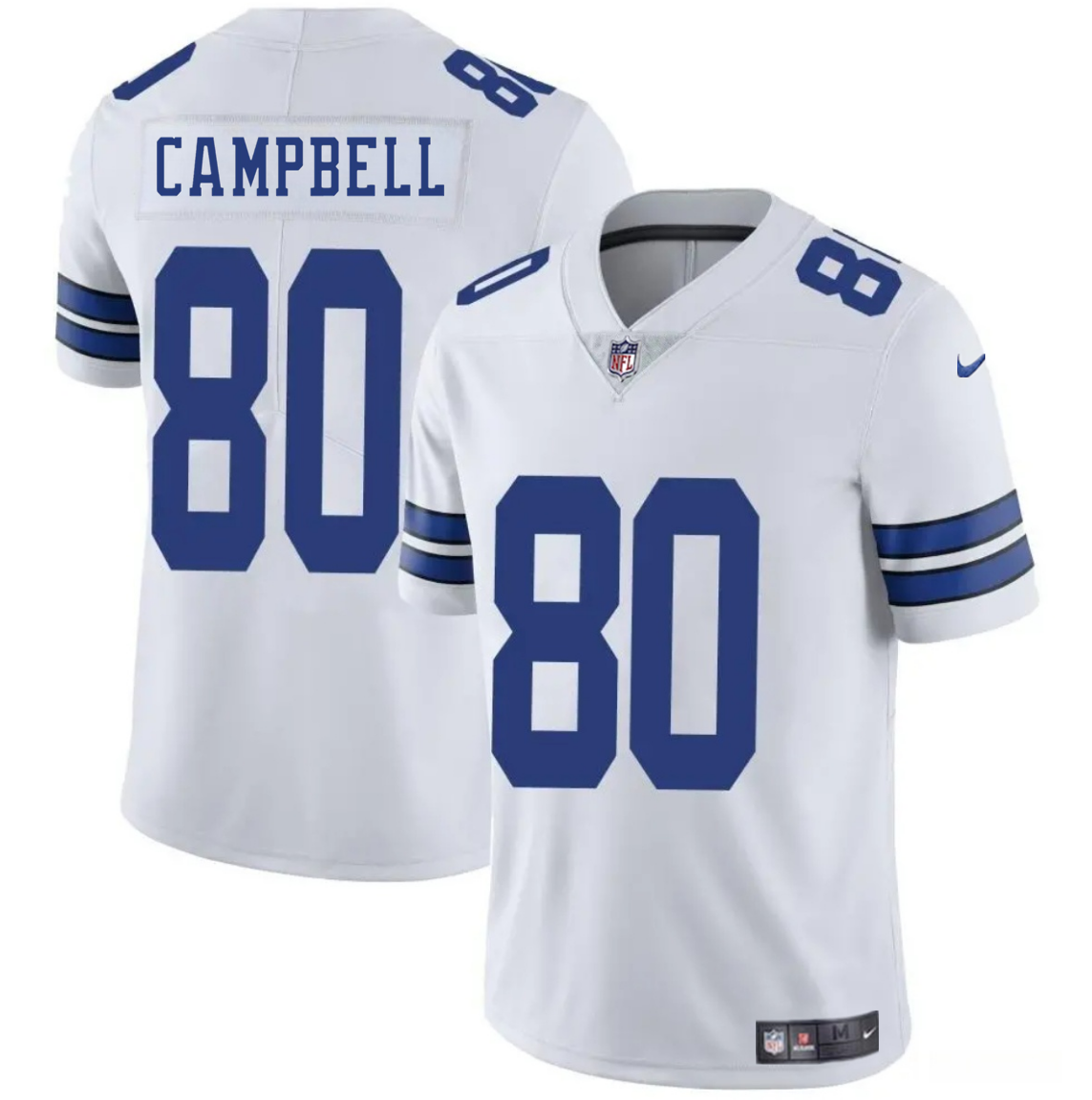 Men's Dallas Cowboys #80 Parris Campbell White 2025 Vapor Untouchable Limited Stitched Football Jersey Men's Dallas Cowboys #80 Parris Campbell White 2025 Vapor Untouchable Limited Stitched Football Jersey