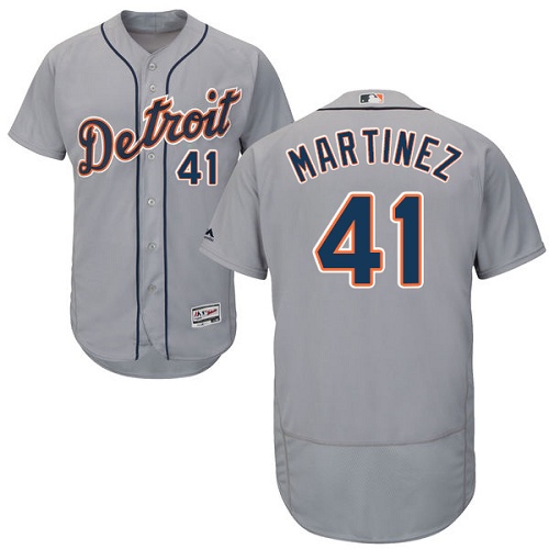 Tigers #41 Victor Martinez Grey Flexbase Authentic Collection Stitched MLB Jersey Tigers #41 Victor Martinez Grey Flexbase Authentic Collection Stitched MLB Jersey