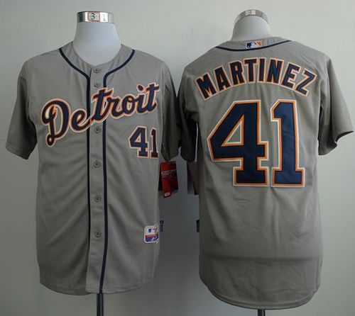 Tigers #41 Victor Martinez Grey Cool Base Stitched MLB Jersey Tigers #41 Victor Martinez Grey Cool Base Stitched MLB Jersey