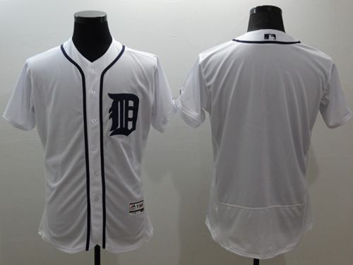 Tigers Blank White Flexbase Authentic Collection Stitched MLB Jersey Tigers Blank White Flexbase Authentic Collection Stitched MLB Jersey