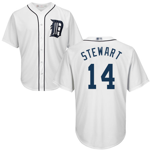 Tigers #14 Christin Stewart White New Cool Base Stitched MLB Jersey Tigers #14 Christin Stewart White New Cool Base Stitched MLB Jersey