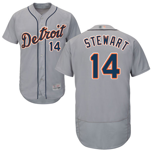 Tigers #14 Christin Stewart Grey Flexbase Authentic Collection Stitched MLB Jersey Tigers #14 Christin Stewart Grey Flexbase Authentic Collection Stitched MLB Jersey