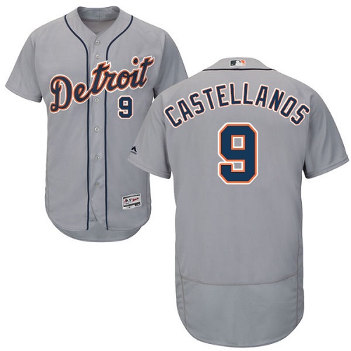 Tigers #9 Nick Castellanos Grey Flexbase Authentic Collection Stitched MLB Jersey Tigers #9 Nick Castellanos Grey Flexbase Authentic Collection Stitched MLB Jersey