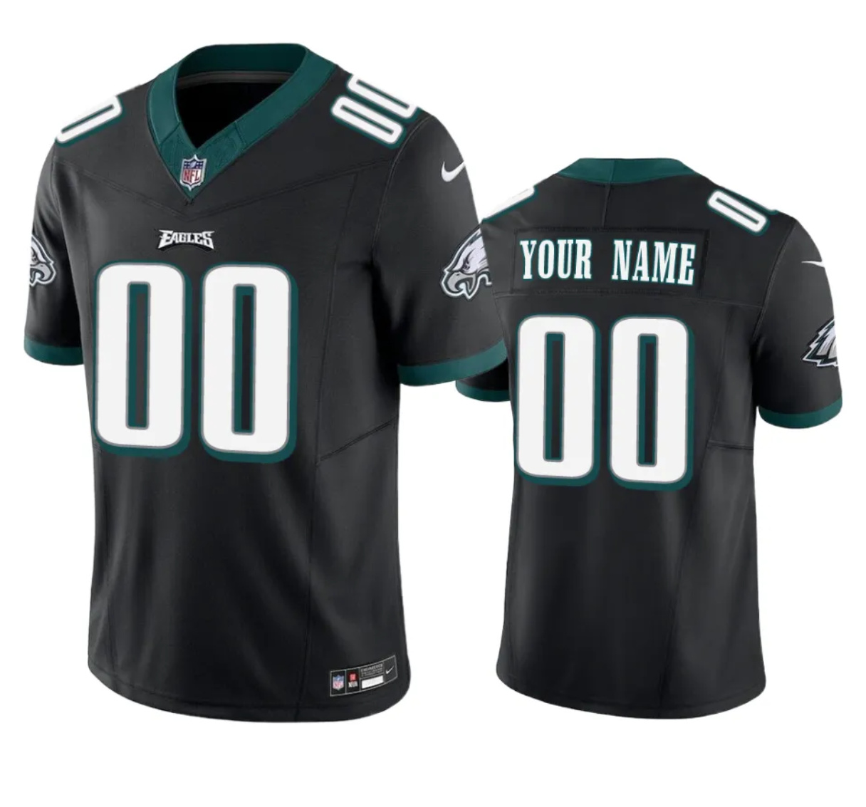 Men's Philadelphia Eagles Active Player Custom Black 2023 F.U.S.E Vapor Untouchable Limited Stitched Football Jersey Men's Philadelphia Eagles Active Player Custom Black 2023 F.U.S.E Vapor Untouchable Limited Stitched Football Jersey