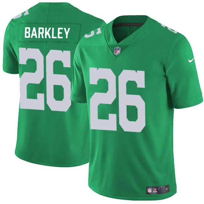 Men's Philadelphia Eagles #26 Saquon Barkley Kelly Green Vapor Untouchable Limited Stitched Football Jersey Men's Philadelphia Eagles #26 Saquon Barkley Kelly Green Vapor Untouchable Limited Stitched Football Jersey