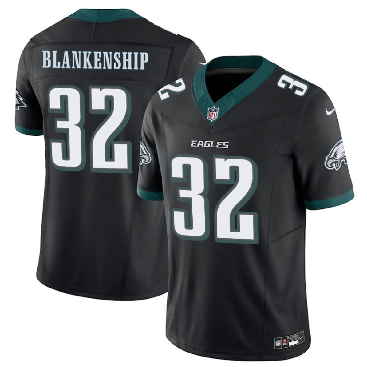 Men's Philadelphia Eagles #32 Reed Blankenship Black 2025 F.U.S.E. Vapor Untouchable Limited Throwback Stitched Football Jersey Men's Philadelphia Eagles #32 Reed Blankenship Black 2025 F.U.S.E. Vapor Untouchable Limited Throwback Stitched Football Jersey