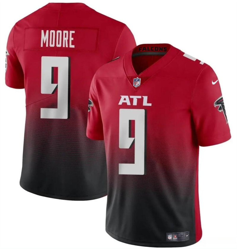 Men's Atlanta Falcons #9 Rondale Moore Red/Black Vapor Untouchable Limited Stitched Football Jersey Men's Atlanta Falcons #9 Rondale Moore Red/Black Vapor Untouchable Limited Stitched Football Jersey