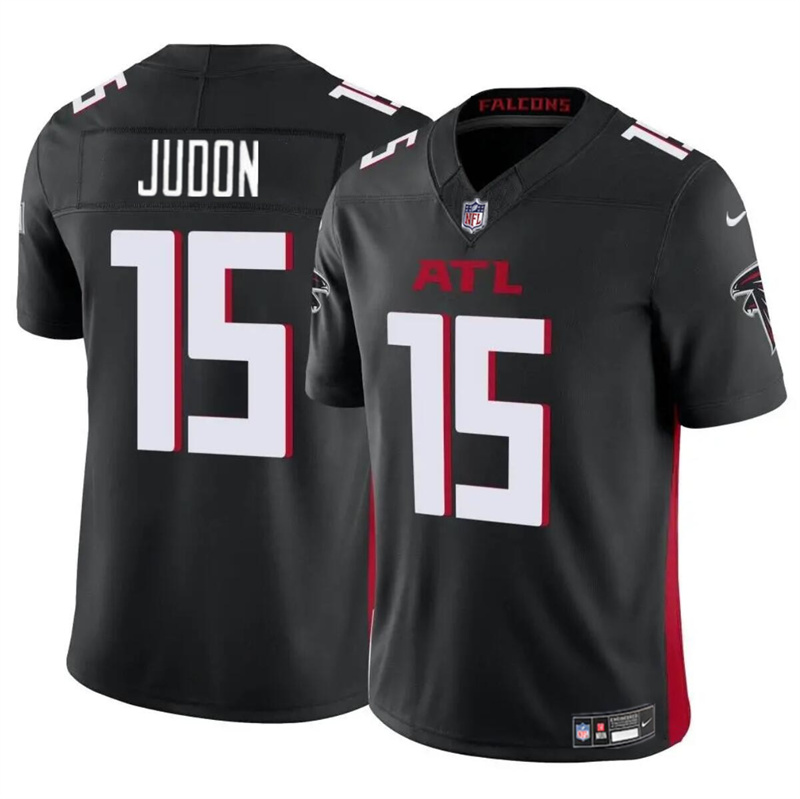 Men's Atlanta Falcons #15 Matthew Judon Black 2024 F.U.S.E Vapor Untouchable Limited Stitched Football Jersey Men's Atlanta Falcons #15 Matthew Judon Black 2024 F.U.S.E Vapor Untouchable Limited Stitched Football Jersey