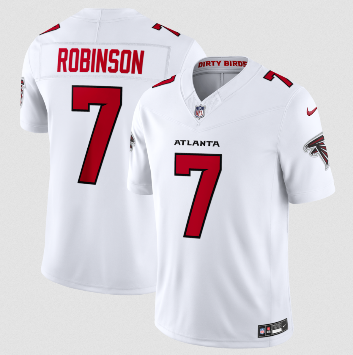 Men's Atlanta Falcons #7 Bijan Robinson White 2026 New F.U.S.E. Vapor Untouchable Limited Stitched Football Jersey