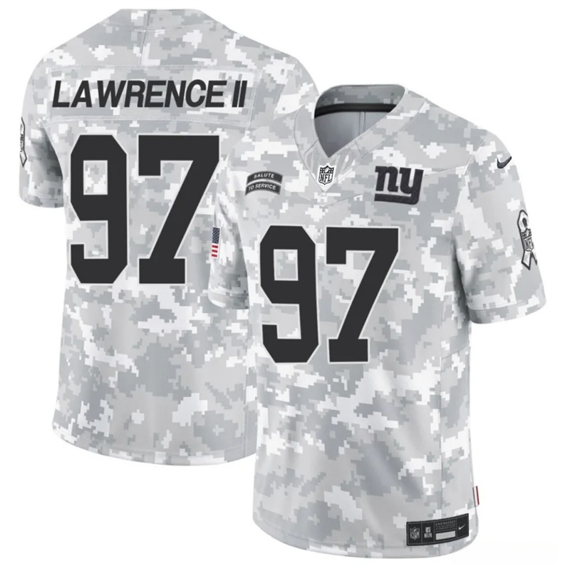 Men's New York Giants #97 Dexter Lawrence II 2024 F.U.S.E Arctic Camo Salute to Service Limited Stitched Football Jersey Men's New York Giants #97 Dexter Lawrence II 2024 F.U.S.E Arctic Camo Salute to Service Limited Stitched Football Jersey