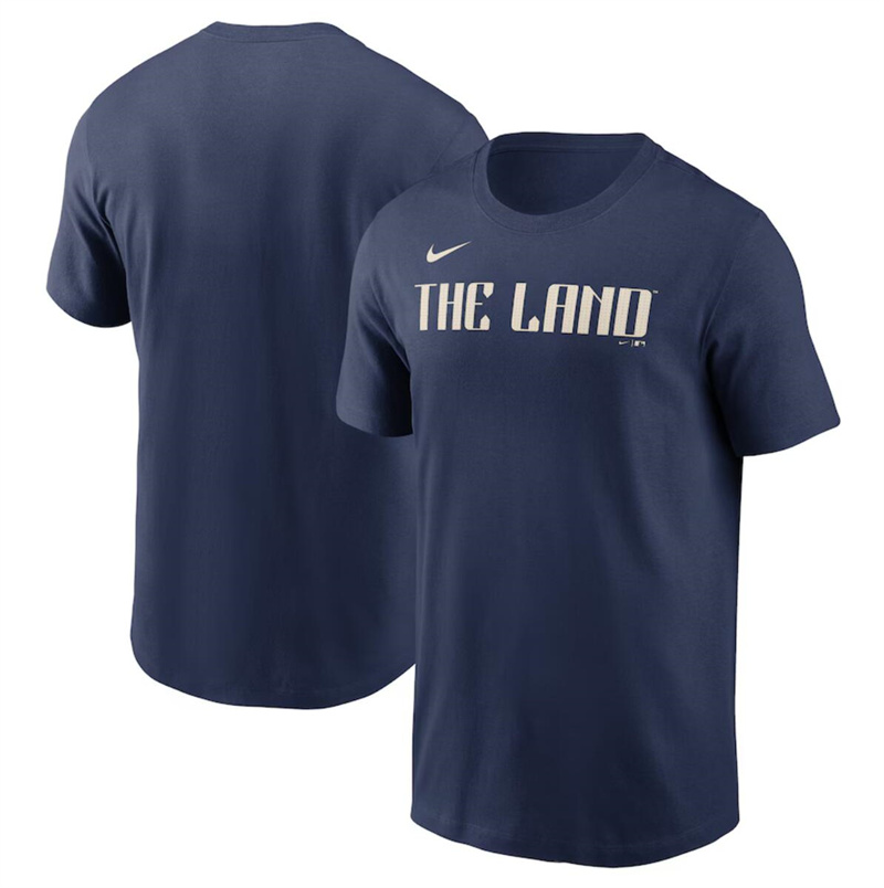 Men's Cleveland Guardians Navy 2024 City Connect Wordmark T-Shirt Men's Cleveland Guardians Navy 2024 City Connect Wordmark T-Shirt