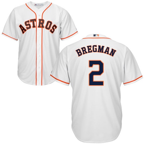 Astros #2 Alex Bregman White New Cool Base Stitched MLB Jersey Astros #2 Alex Bregman White New Cool Base Stitched MLB Jersey