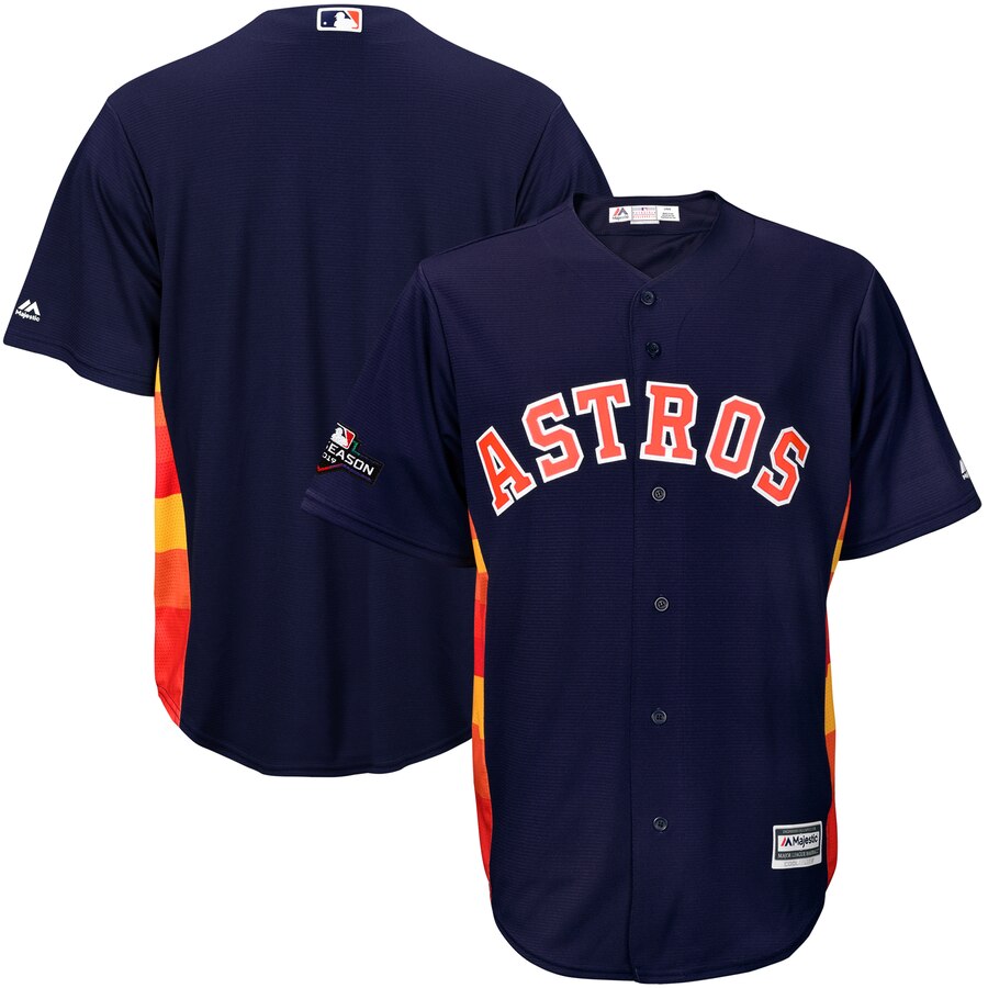 Houston Astros Majestic 2019 Postseason Official Cool Base Player Jersey Navy Houston Astros Majestic 2019 Postseason Official Cool Base Player Jersey Navy
