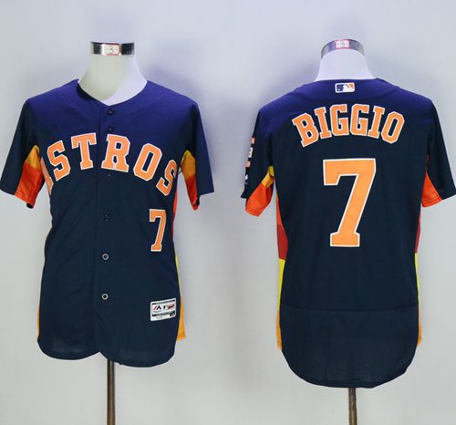 Astros #7 Craig Biggio Navy Blue Flexbase Authentic Collection Stitched MLB Jersey Astros #7 Craig Biggio Navy Blue Flexbase Authentic Collection Stitched MLB Jersey