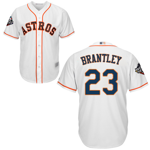 Astros #23 Michael Brantley White New Cool Base 2019 World Series Bound Stitched MLB Jersey Astros #23 Michael Brantley White New Cool Base 2019 World Series Bound Stitched MLB Jersey