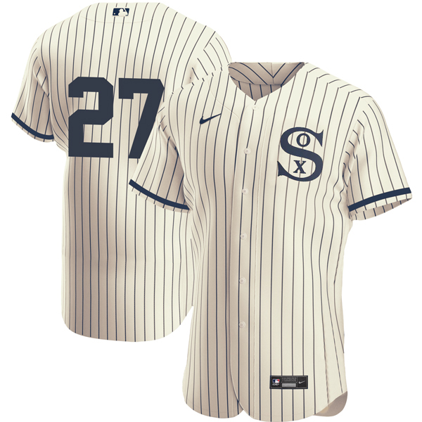 Men's Chicago White Sox #27 Lucas Giolito 2021 Cream/Navy Field of Dreams Flex Base Men's Chicago White Sox #27 Lucas Giolito 2021 Cream/Navy Field of Dreams Flex Base