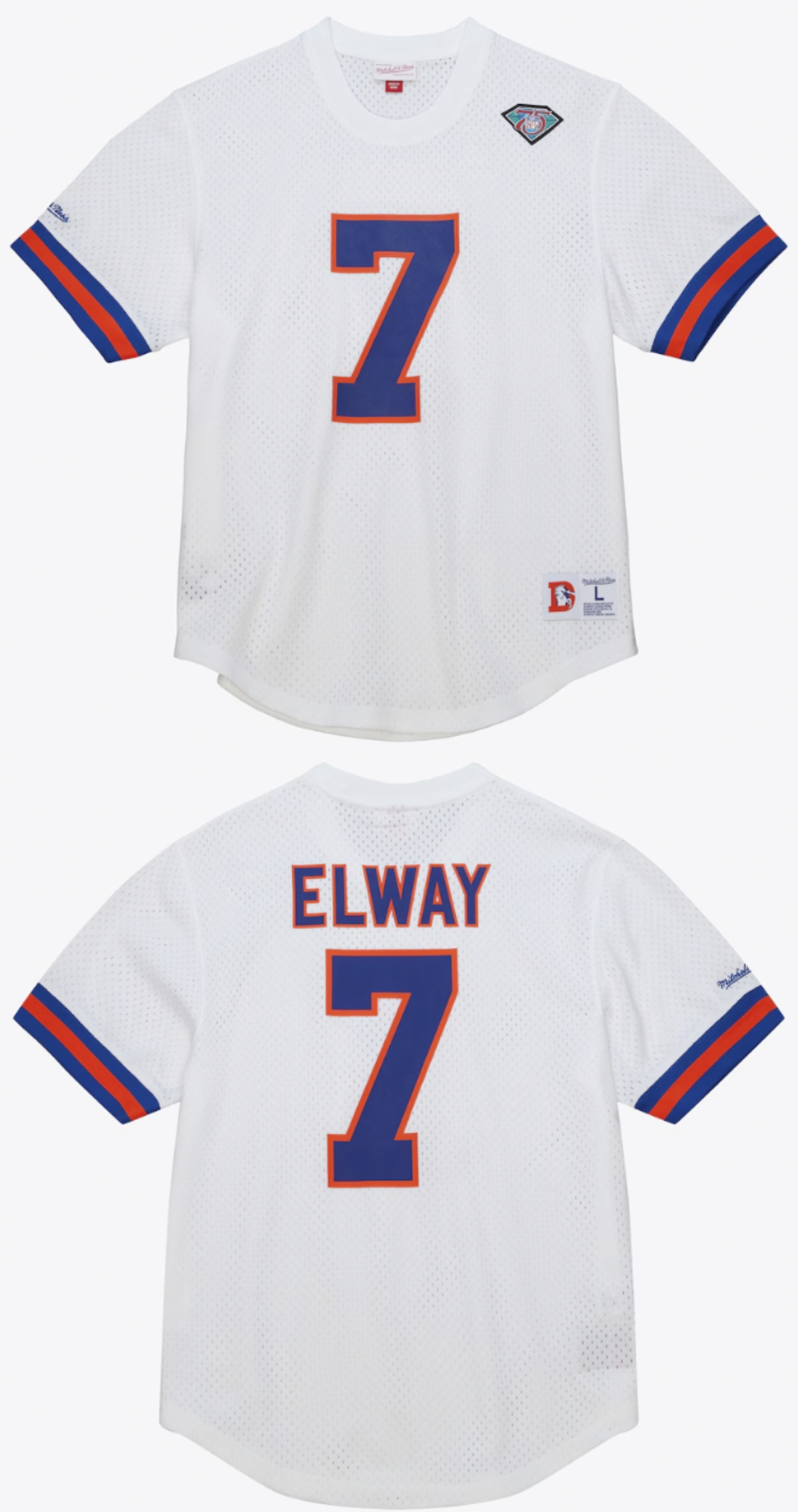 Men's Denver Broncos #7 John Elway White Retired Stitched Jersey Men's Denver Broncos #7 John Elway White Retired Stitched Jersey