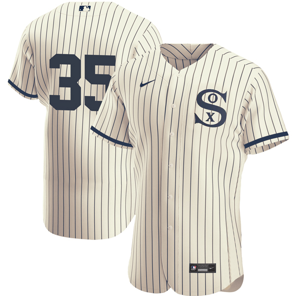 Men's Chicago White Sox #35 Frank Thomas 2021 Cream/Navy Field of Dreams Men's Chicago White Sox #35 Frank Thomas 2021 Cream/Navy Field of Dreams