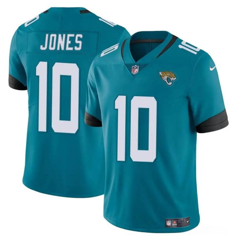 Men's Jacksonville Jaguars #10 Mac Jones Teal Vapor Untouchable Limited Stitched Jersey Men's Jacksonville Jaguars #10 Mac Jones Teal Vapor Untouchable Limited Stitched Jersey
