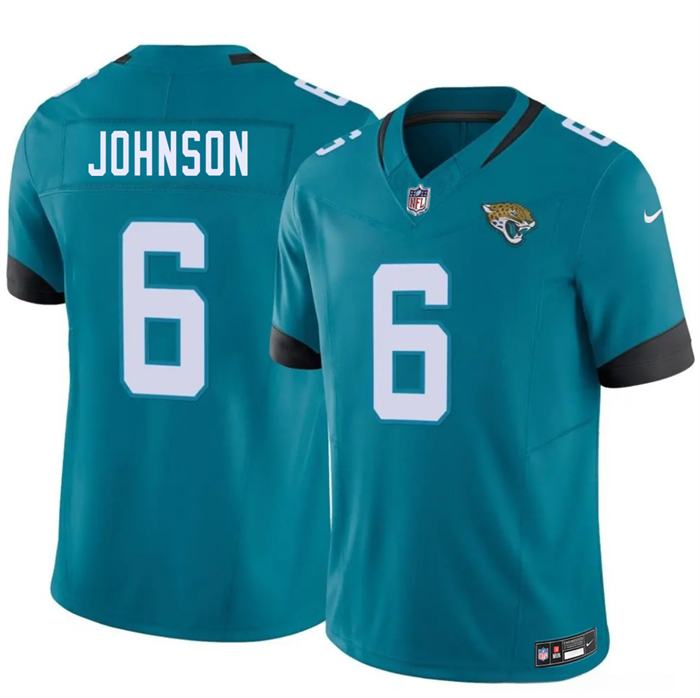 Men's Jacksonville Jaguars #6 Antonio Johnson Teal 2026 F.U.S.E. Vapor Untouchable Limited Stitched Jersey
