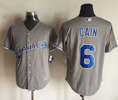 Royals #6 Lorenzo Cain New Grey Cool Base Stitched MLB Jersey Royals #6 Lorenzo Cain New Grey Cool Base Stitched MLB Jersey