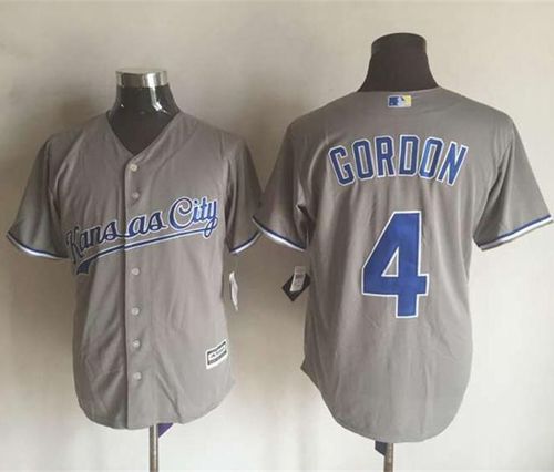 Royals #4 Alex Gordon New Grey Cool Base Stitched MLB Jersey Royals #4 Alex Gordon New Grey Cool Base Stitched MLB Jersey