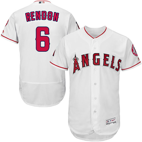 Angels of Anaheim #6 Anthony Rendon White Flexbase Authentic Collection Stitched MLB Jersey Angels of Anaheim #6 Anthony Rendon White Flexbase Authentic Collection Stitched MLB Jersey