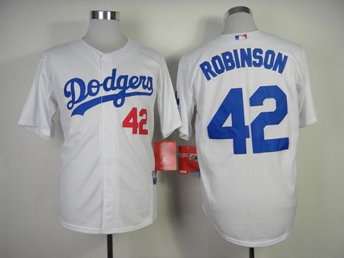 Dodgers #42 Jackie Robinson White Cool Base Stitched MLB Jersey Dodgers #42 Jackie Robinson White Cool Base Stitched MLB Jersey