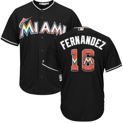 marlins #16 Jose Fernandez Black Team Logo Fashion Stitched MLB Jersey marlins #16 Jose Fernandez Black Team Logo Fashion Stitched MLB Jersey