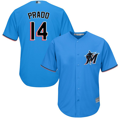 marlins #14 Martin Prado Blue New Cool Base Stitched MLB Jersey marlins #14 Martin Prado Blue New Cool Base Stitched MLB Jersey