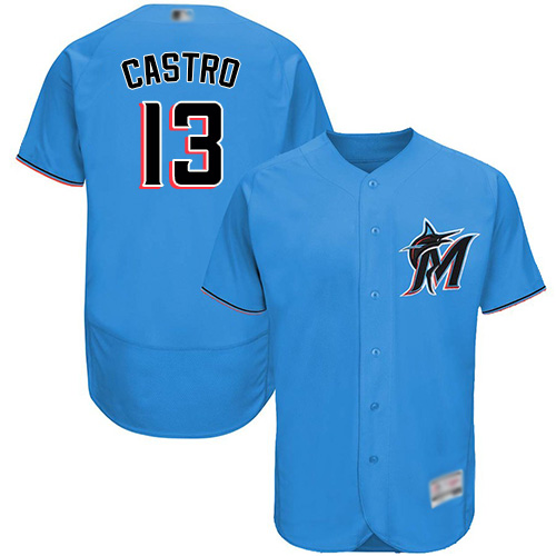 marlins #13 Starlin Castro Blue Flexbase Authentic Collection Stitched MLB Jersey marlins #13 Starlin Castro Blue Flexbase Authentic Collection Stitched MLB Jersey