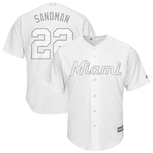 marlins #22 Sandy Alcantara White "Sandman" Players Weekend Cool Base Stitched MLB Jersey marlins #22 Sandy Alcantara White "Sandman" Players Weekend Cool Base Stitched MLB Jersey