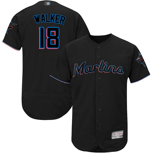 marlins #18 Neil Walker Black Flexbase Authentic Collection Stitched MLB Jersey marlins #18 Neil Walker Black Flexbase Authentic Collection Stitched MLB Jersey