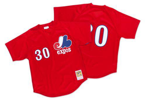 Mitchell And Ness 1989 Expos #30 Tim Raines Red Throwback Stitched MLB Jersey Mitchell And Ness 1989 Expos #30 Tim Raines Red Throwback Stitched MLB Jersey