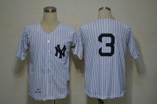 Mitchell And Ness 1932 Yankees #3 Babe Ruth White Throwback Stitched MLB Jersey