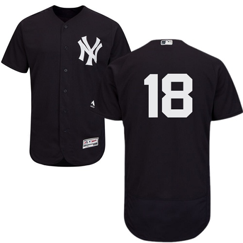 Yankees #18 Didi Gregorius Navy Blue Flexbase Authentic Collection Stitched MLB Jersey Yankees #18 Didi Gregorius Navy Blue Flexbase Authentic Collection Stitched MLB Jersey