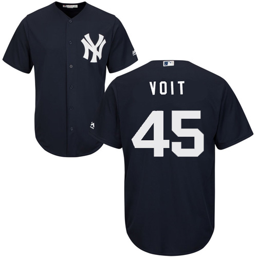 New York Yankees #45 Luke Voit Majestic Cool Base Jersey Navy New York Yankees #45 Luke Voit Majestic Cool Base Jersey Navy