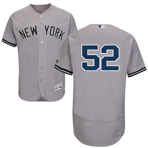 Yankees #52 C.C. Sabathia Grey Flexbase Authentic Collection Stitched MLB Jersey Yankees #52 C.C. Sabathia Grey Flexbase Authentic Collection Stitched MLB Jersey