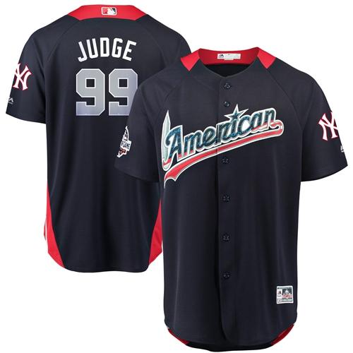 Yankees #99 Aaron Judge Navy Blue 2018 All-Star American League Stitched MLB Jersey Yankees #99 Aaron Judge Navy Blue 2018 All-Star American League Stitched MLB Jersey