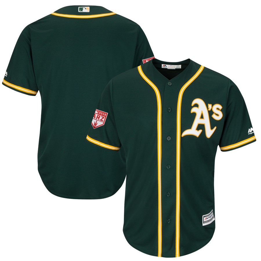 Athletics Blank Green 2019 Spring Training Cool Base Stitched MLB Jersey Athletics Blank Green 2019 Spring Training Cool Base Stitched MLB Jersey