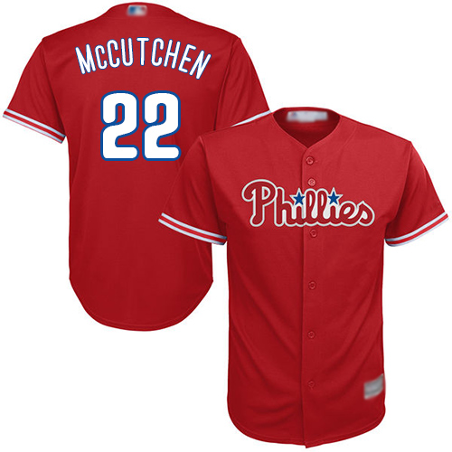 Phillies #22 Andrew McCutchen Red New Cool Base Stitched MLB Jersey Phillies #22 Andrew McCutchen Red New Cool Base Stitched MLB Jersey