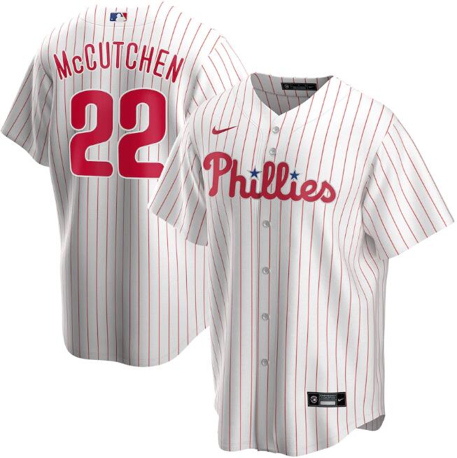 Men's Philadelphia Phillies #22 Andrew McCutchen White MLB Cool Base Stitched Jersey Men's Philadelphia Phillies #22 Andrew McCutchen White MLB Cool Base Stitched Jersey