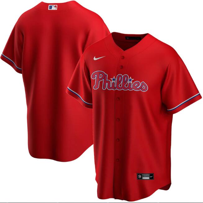 Men's Philadelphia Phillies Blank Red MLB Cool Base Stitched Jersey Men's Philadelphia Phillies Blank Red MLB Cool Base Stitched Jersey