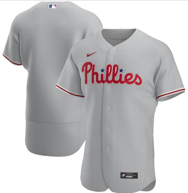 Men's Philadelphia Phillies Blank Grey MLB Flex Base Stitched Jersey Men's Philadelphia Phillies Blank Grey MLB Flex Base Stitched Jersey