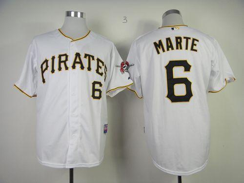 Pirates #6 Starling Marte White Cool Base Stitched MLB Jersey Pirates #6 Starling Marte White Cool Base Stitched MLB Jersey