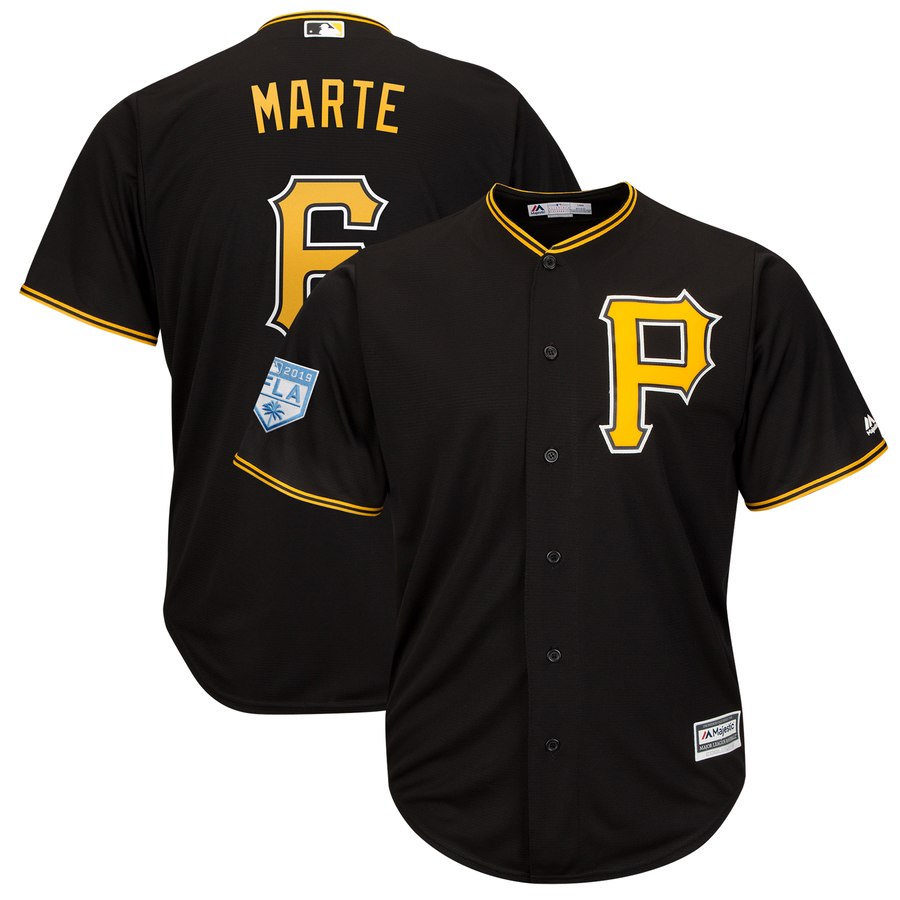 Pirates #6 Starling Marte Black 2019 Spring Training Cool Base Stitched MLB Jersey Pirates #6 Starling Marte Black 2019 Spring Training Cool Base Stitched MLB Jersey